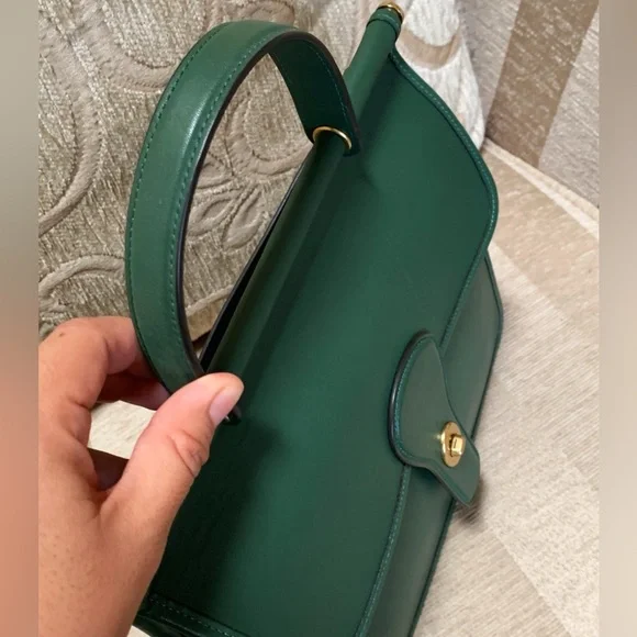 Coach Willis top handle in hunter green 5785 - Picture 11 of 15